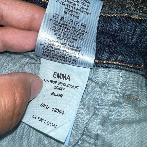 DL1961 Women's  Emma Low Rise Instasculpt Skinny Size 28 - Picture 11 of 12
